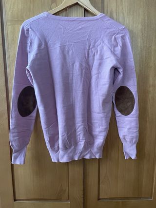 Rebeca Rosa Fina con Parches Marrones