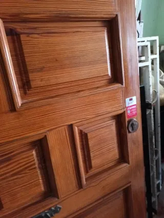 Puerta Exterior Blindada de roble