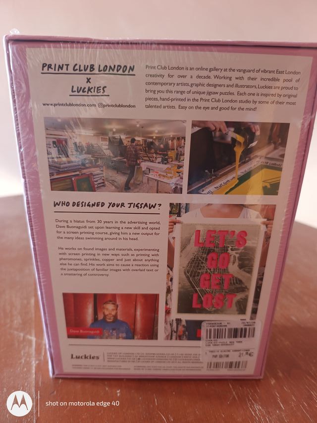 Puzzle Print Club London x Luckies precintado