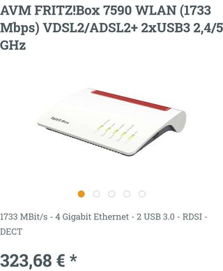 Router AVM FRITZ!Box 7590 VDSL/ADSL2+ AC2600