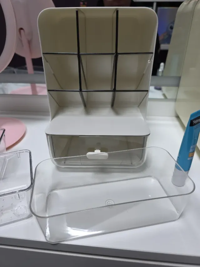 Organizador Maquillaje con Cajón y Espejo