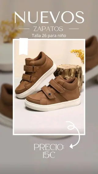 Zapatos niño talla 26 marrones
