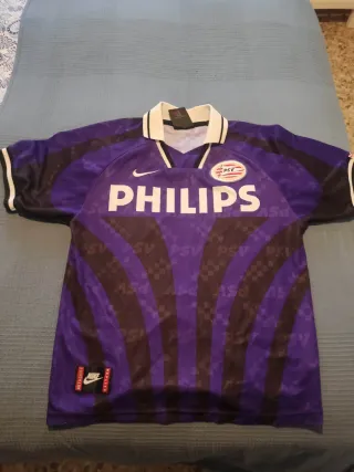 Camiseta PSV Eindhoven Philips morada/negra