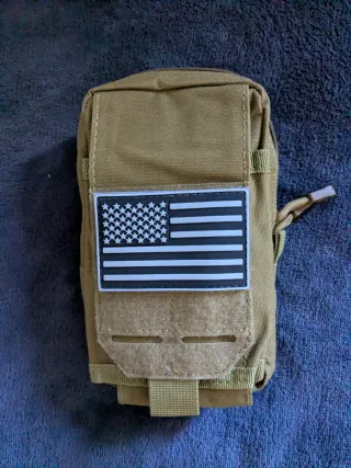 Pouch Táctico Molle color Coyote para mochilas