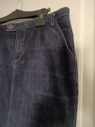 Falda azul vaquera Zara