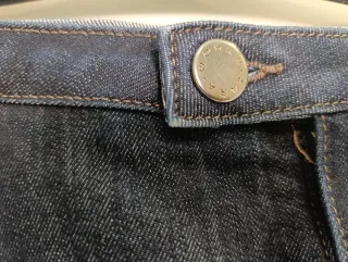 Falda azul vaquera Zara