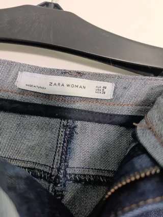 Falda azul vaquera Zara