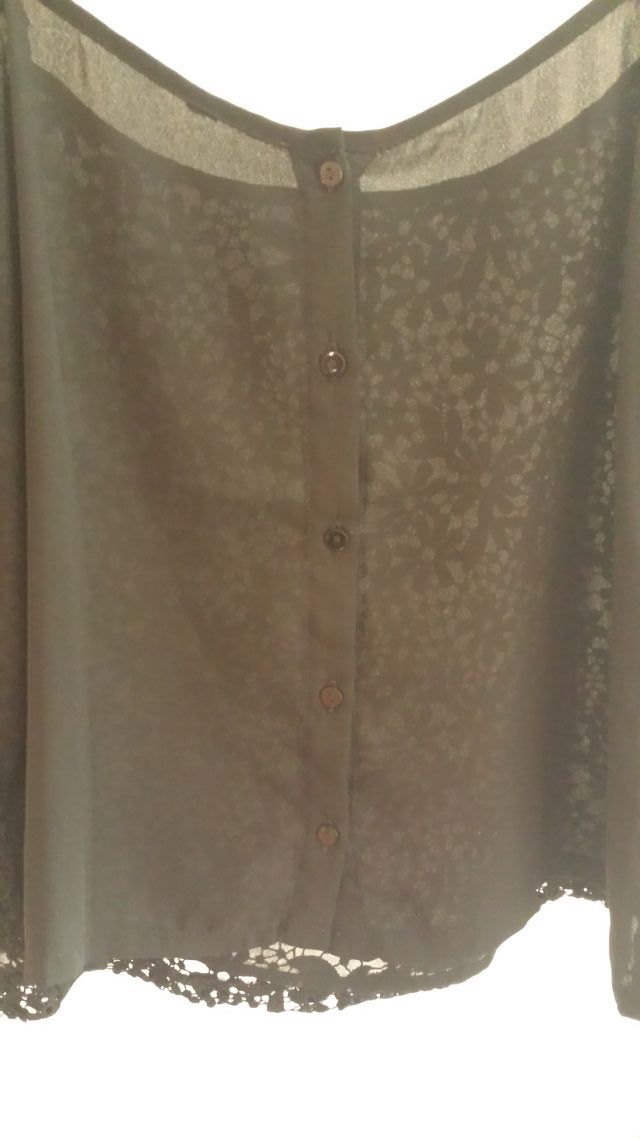 Nuevo Top sexy todo bordado flores