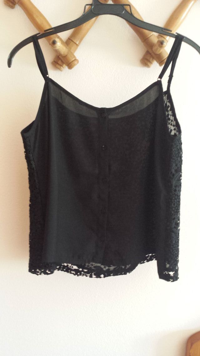 Nuevo Top sexy todo bordado flores