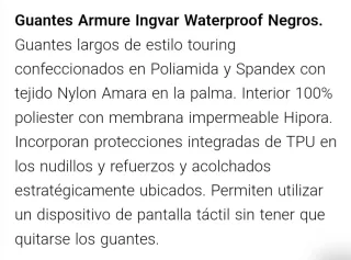 Guantes Invierno ARMURE Talla XL Negros