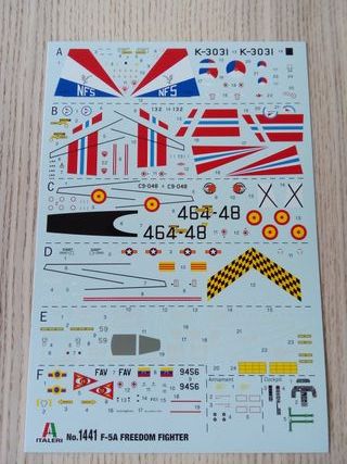 Maqueta F-5A Freedom Fighter 1/72 Italeri