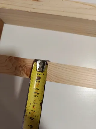 2 Listones de madera de pino