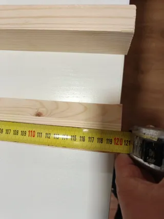 2 Listones de madera de pino