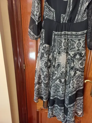 Vestido largo estampado Talla M