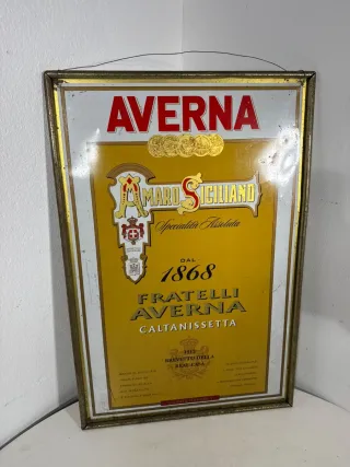 Insegna pubblicitaria Averna Amaro Siciliano