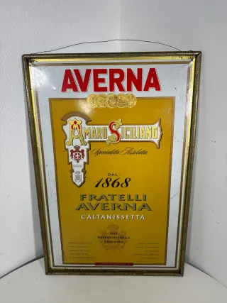 Insegna pubblicitaria Averna Amaro Siciliano