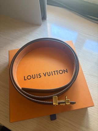 Cinturone Louis Vuitton Marrone e Dorato