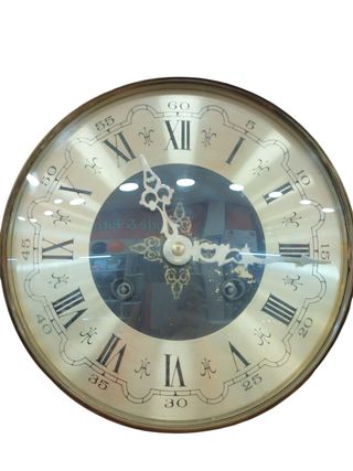 RELOJ DE PARED CON BAROMETRO (TERMOMETRO ROTO)+ LLAVE