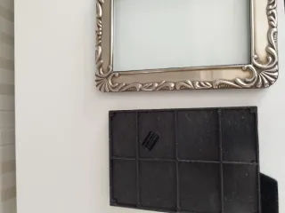 Portarretratos Plateado Vintage Nuevo