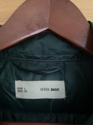 Plumífero verde talla L