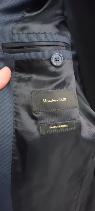 Chaqueta Americana Massimo Dutti Azul Talla 48