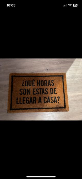 Tappeto d'ingresso con messaggio divertente