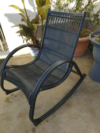 Dondola da Esterno in Alluminio Nero