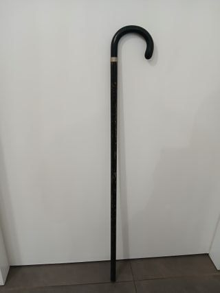 Bastone da passeggio in legno nero 85 cm