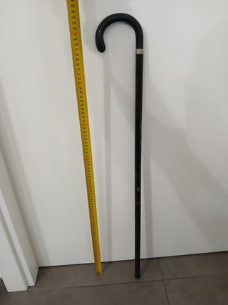 Bastone da passeggio in legno nero 85 cm