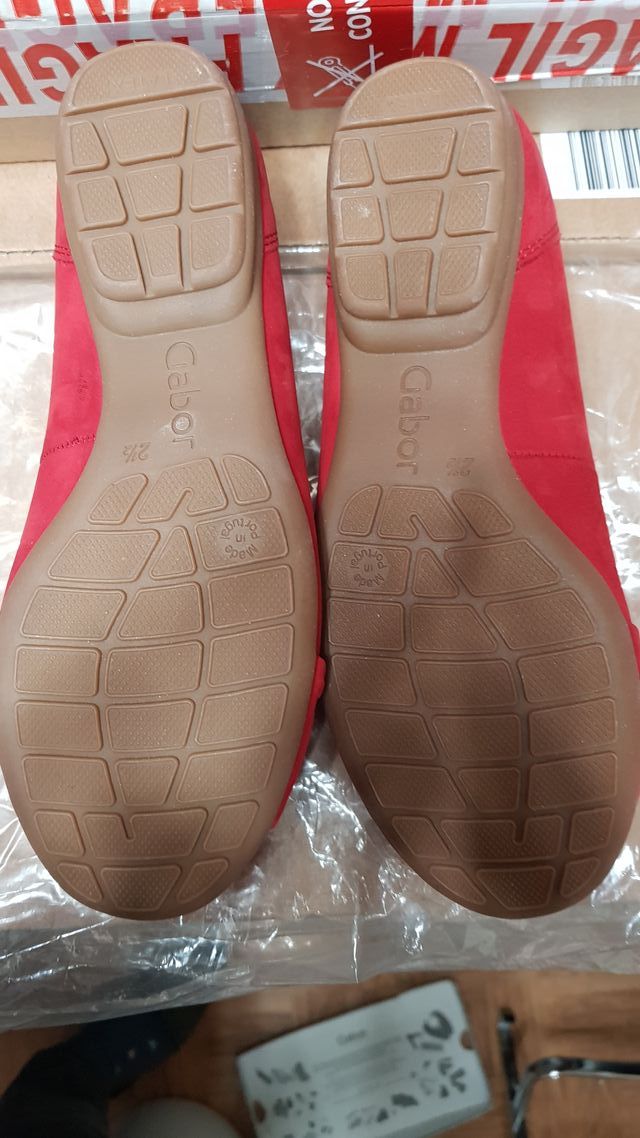 Bailarinas Gabor Shoes T-35 Rojas