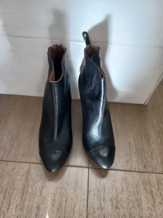 Botines tacón 10cm negros