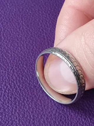 Anillo Alianza Artesana Plata Única