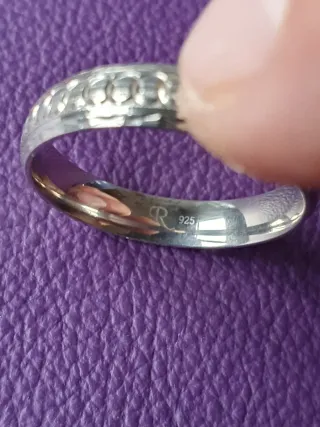 Anillo Alianza Artesana Plata Única