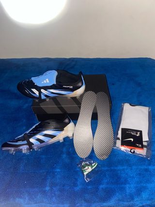 Botas Adidas Predator Bellingham AG Negras/Azules