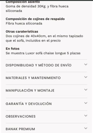 Sofá chaise longue gris