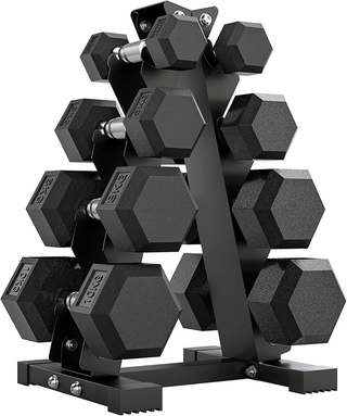 Set di Manubri da Palestra con Supporto, 2x2kg, 2x