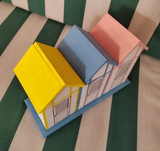 Riproduzione 3 cabine spiaggia Riviera Romagnola