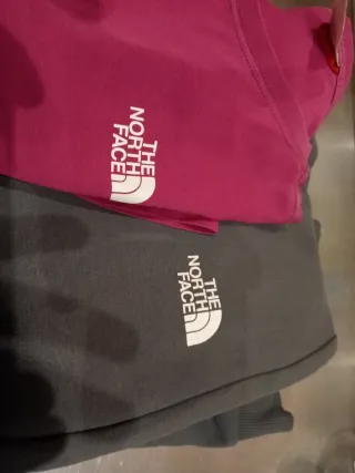 Conjunto The North Face rosa y gris