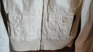 Cazadora vaquera blanca ONLY