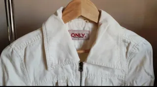 Cazadora vaquera blanca ONLY