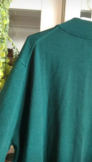 Jersey lana hombre cuello alto cremallera