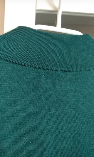 Jersey lana hombre cuello alto cremallera