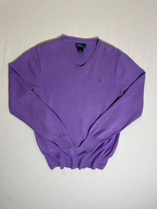 Jersey Polo Ralph Lauren Morado Lila De Punto S