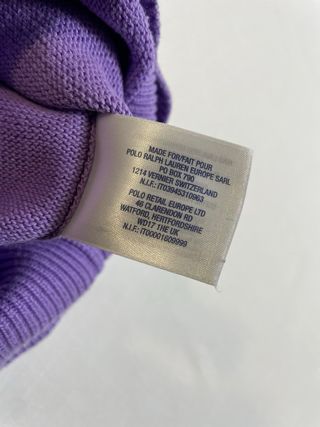 Jersey Polo Ralph Lauren Morado Lila De Punto S