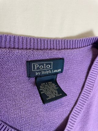 Jersey Polo Ralph Lauren Morado Lila De Punto S