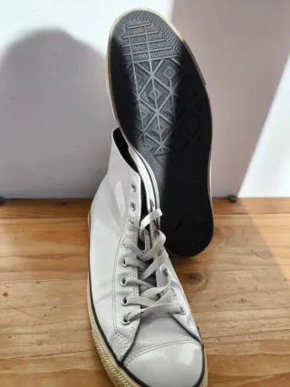 Converse All Star Charol Blanco Hombre