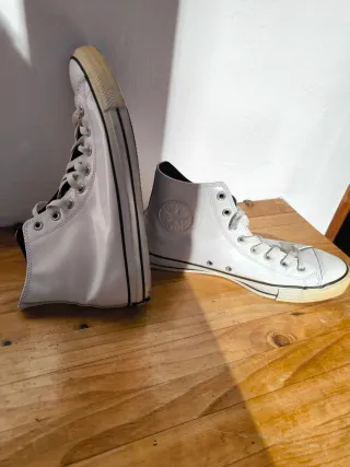 Converse All Star Charol Blanco Hombre