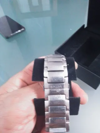 Reloj Lotus Hombre Rojo y Plateado