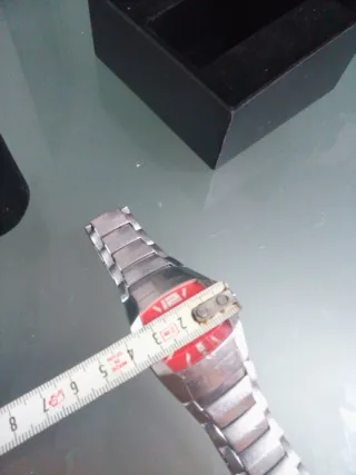 Reloj Lotus Hombre Rojo y Plateado