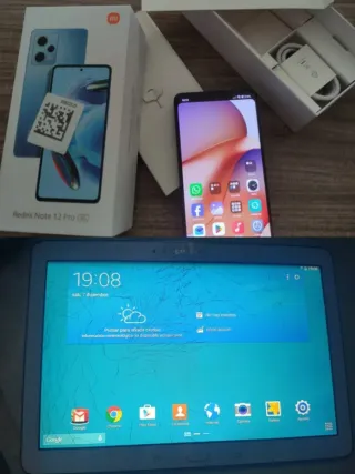 Xiaomi Redmi Note 12 Pro 5G  + Samsung Galaxy tab